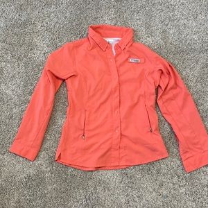 Magellan youth, medium 10/12 peach colored rash guard